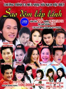 Poster chương trình "Sao đêm lấp lánh"