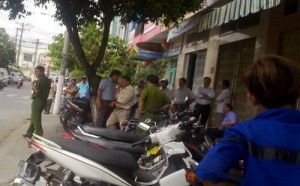 Công an đang phong tỏa hiện trường