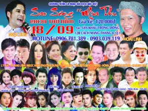 Gần 40 ca sĩ nghệ sĩ qui tụ trong đêm nhạc đặc biệt này