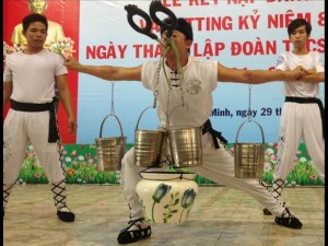 Tiết mục xiếc - kungfu liên hoàn độc đáo của Bảo Cường