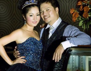 Hai vợ chồng Thúy Nga lúc mới lấy nhau