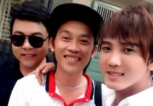 Từ trái sang: Quang Lê, Hoài Linh và Trọng Nghĩa