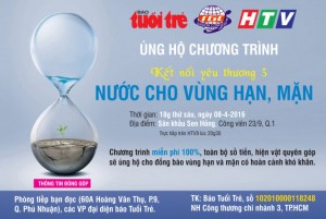 Mỗi tin nhắn ủng hộ 1 mét khối nước cho đồng bào vùng hạn, mặn