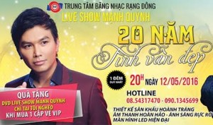 Ca sĩ Mạnh Quỳnh đưa liveshow ra sân khấu Trống Đồng