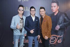 Ca sĩ Nhật Tình Anh và Quang Dũng đến chúc mừng Hàn Thái Tú