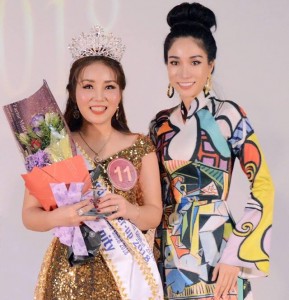 Niềm vui khi nhận cúp đúp Hoa hậu cộng đồng và Á hậu cuộc thi Miss & Mrs International Global 2018
