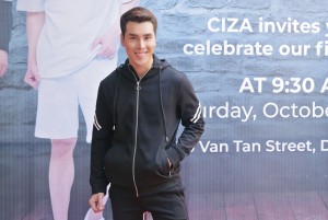 Hoàng Phi Kha trong vai trò đại sứ thương hiệu CIZA
