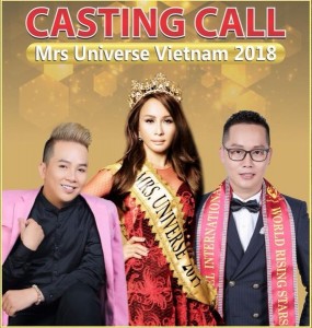 Bộ ba giám khảo của buổi Casting Call Mrs Universe Vietnam 2018