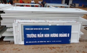 Bảng hiệu và mọi thứ đã sẵn sàng