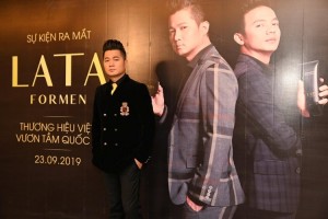Ca sĩ Lâm Vũ lịch lãm trong ngày ra mắt sản phẩm Lata For Men