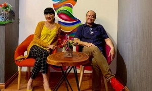 Diễn viên Phương Dung và đạo diễn Nhâm Minh Hiền