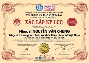 Nguyễn Văn Chung ghi dấu sự nghiệp với kỷ lục 300 bài hát thiếu nhi