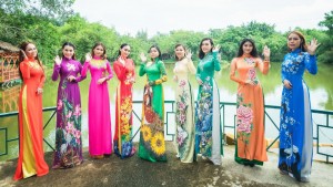 Dàn ứng viên Miss GoldStar Ambassador 2020 khoe nhan sắc xinh đẹp với áo dài Đinh Bách Đạt