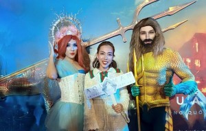 Vivian Nguyên diện đồ Giáng sinh cực chất dự ra mắt Aquamen