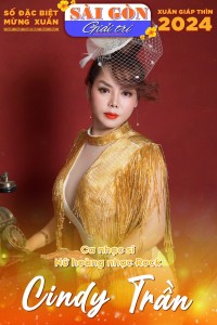 CNS Cindy Trần trên bìa Xuân Sài Gòn Giải Trí