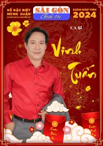 Ca sĩ Vinh Tuấn trên bìa xuân Sài Gòn Giải Trí