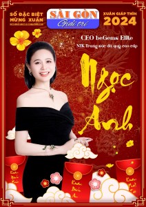 CEO Ngọc Anh trên bìa Xuân 2024 của Sài Gòn Giải Trí
