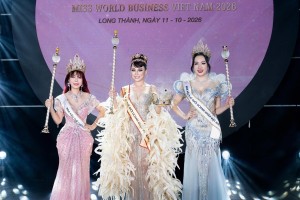 Nguyễn Thị Minh Châu dành cú đúp giải thưởng tại Hoa hậu Thế giới Doanh nhân Việt Nam 2026