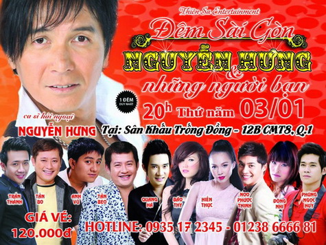 Chương trình "Đêm Sài Gòn - Nguyễn Hưng & những người bạn"