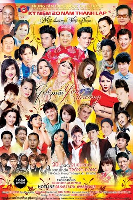 Chương trình quy tụ đông đảo ca sĩ, nghệ sĩ trong nước và hải ngoại