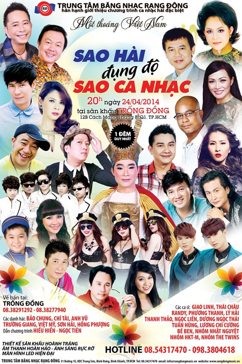 Chương trình qui tụ đông đảo nghệ sĩ trong và ngoài nước tham gia
