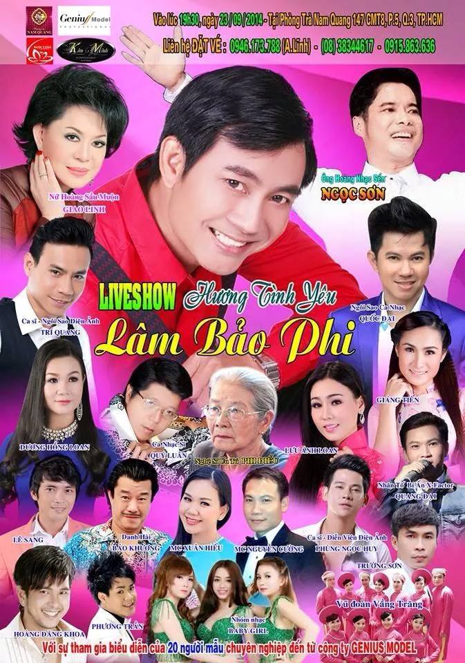 Ca sĩ Lâm Bảo Phi lần đầu tiên tổ chức live show