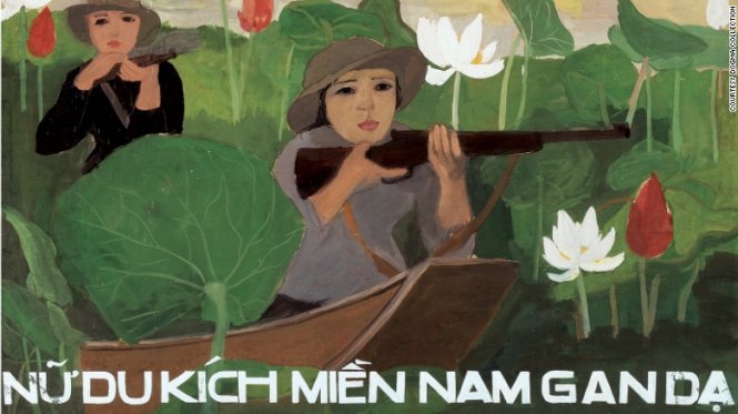 Một tác phẩm tranh cổ động rất lãng mạn cách mạng