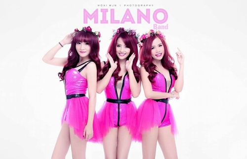Các thành viên nhóm Milano (từ trái sang): Ori Dương, Vivian và An Thy