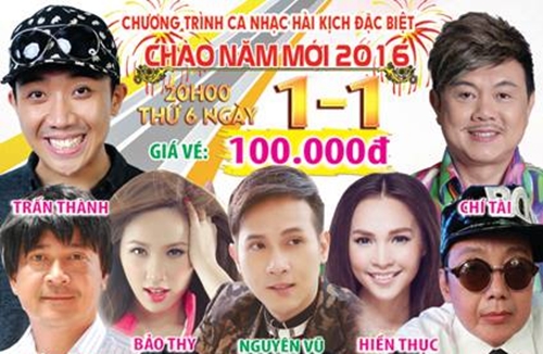 Nhiều ca sĩ và danh hài nổi tiếng qui tụ trong 2 đêm diễn này