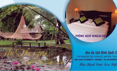 Dịch vụ mới của Khu du lịch Bình Quới 2