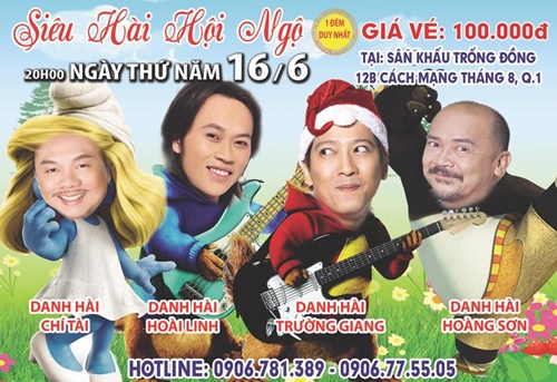 Các nghệ sĩ tham gia chương trình "Siêu hài hội ngộ"