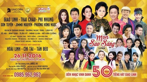 Poster Liveshow "Mùa sao sáng"