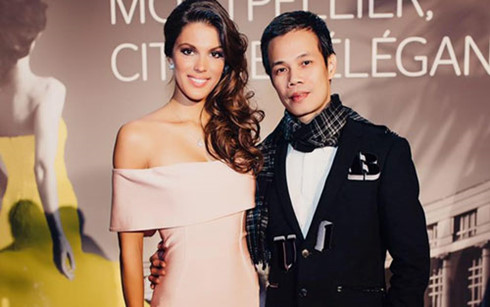 Hoa hậu Pháp và NTK Hoàng Hải