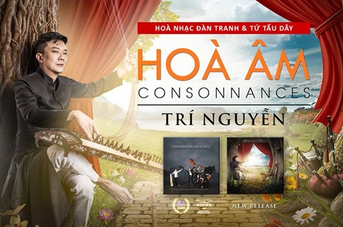 Poster Đêm hòa nhạc Đàn tranh & Tứ tấu dây của Trí Nguyễn sẽ diễn ra vào tối 13/2 tại IDECAF