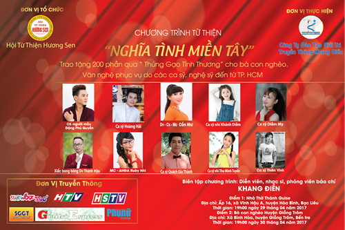 Poster chương trình "Nghĩa tình miền tây"