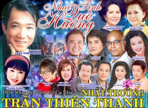Poster chương trình "Nhạc tình quê hương"