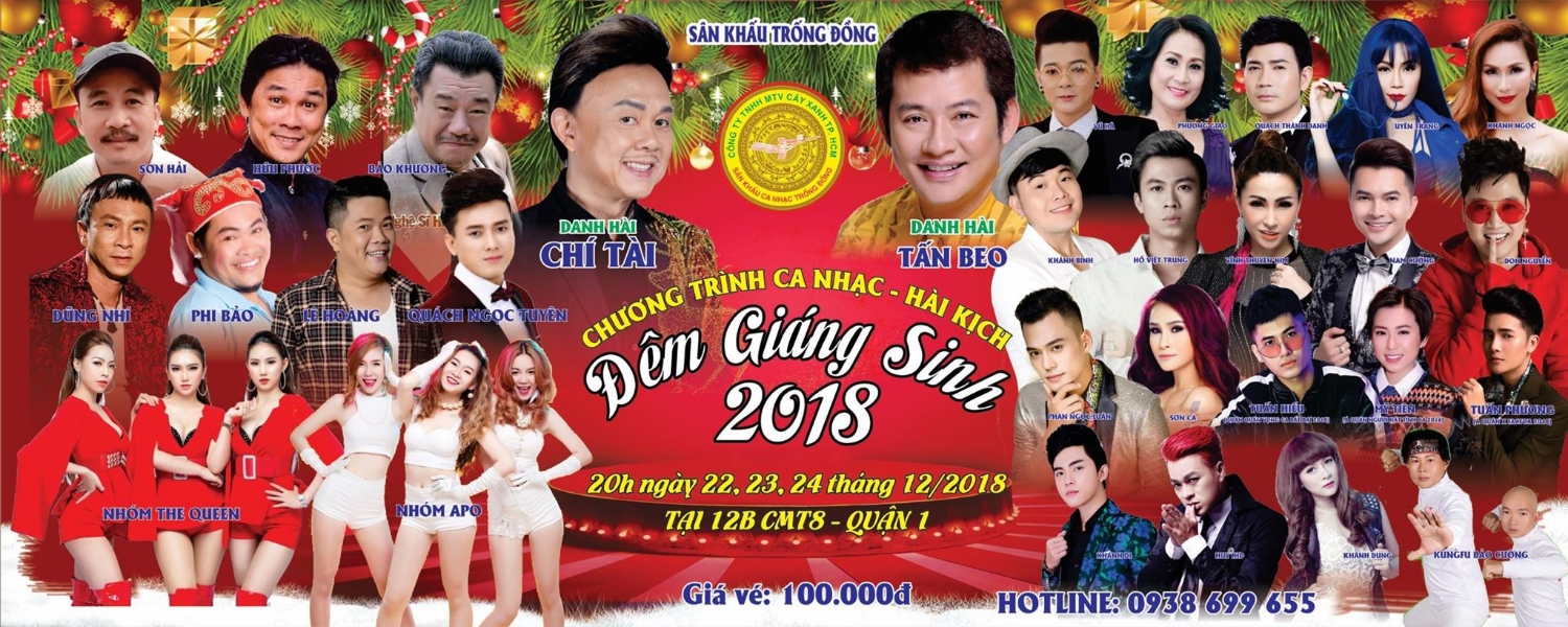 Đông đảo nghệ sĩ tham gia Đêm Giáng Sinh tại sân khấu Trống Đồng