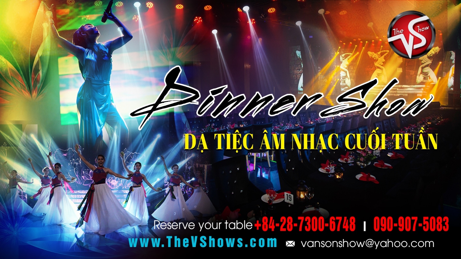 Poster Dinner Show tại sân khấu The V Show