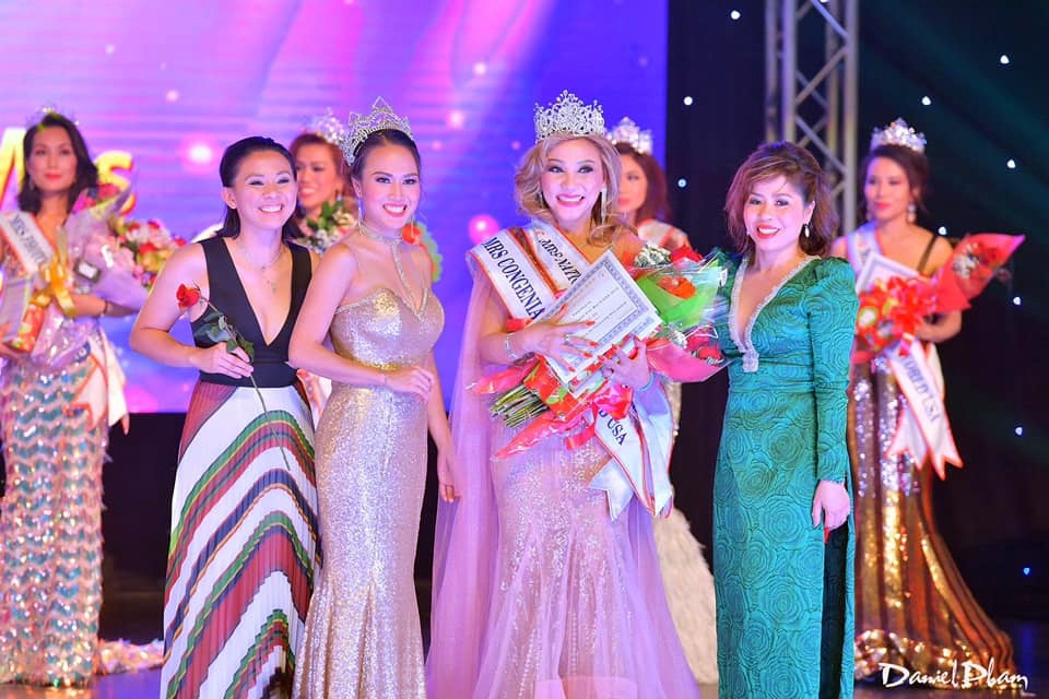 Nữ doanh nhân Lena La từng đoạt 2 giải Hoa hậu Thân thiện và Hoa hậu Áo dài