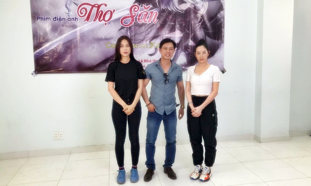 Đạo diễn Lê Nhã Huy và các diễn viên Mỹ Hạnh và Mai Thanh Hà
