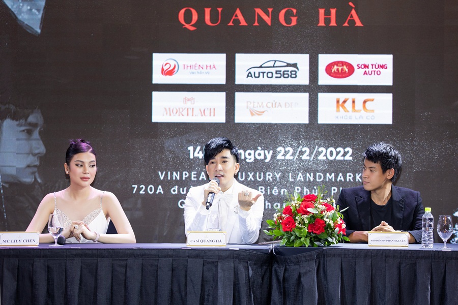 Ca sĩ Quang Hà tổ chức họp báo ra mắt MV Ngoại tình