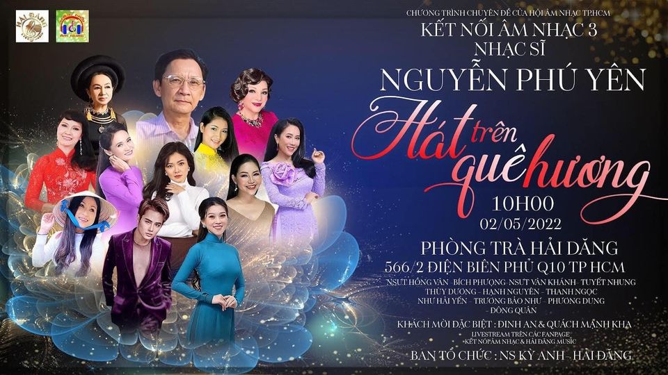 Poster chương trình "Hát trên quê hương"