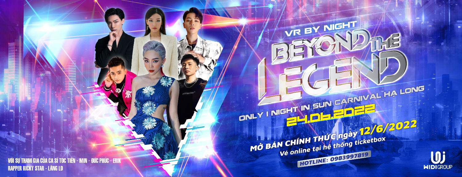 Poster Lễ hội Âm nhạc VR By Night – BEYOND THE LEGEND
