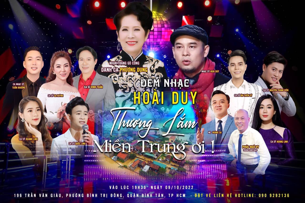 Poster minishow ca nhạc sĩ Hoài Duy