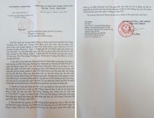 Văn bản số 11019/VPCP-V.I ngày 31-12-2020 của VPCP