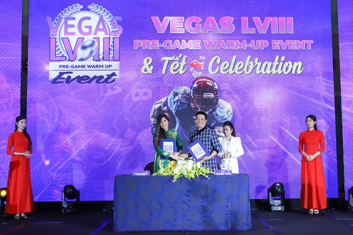 NTK Tuấn Hải ký kết tài trợ BST Áo dài truyền thống cho BTC Vegas LVIII Pregame Warm Up Event và Tết Celebration tại Mỹ