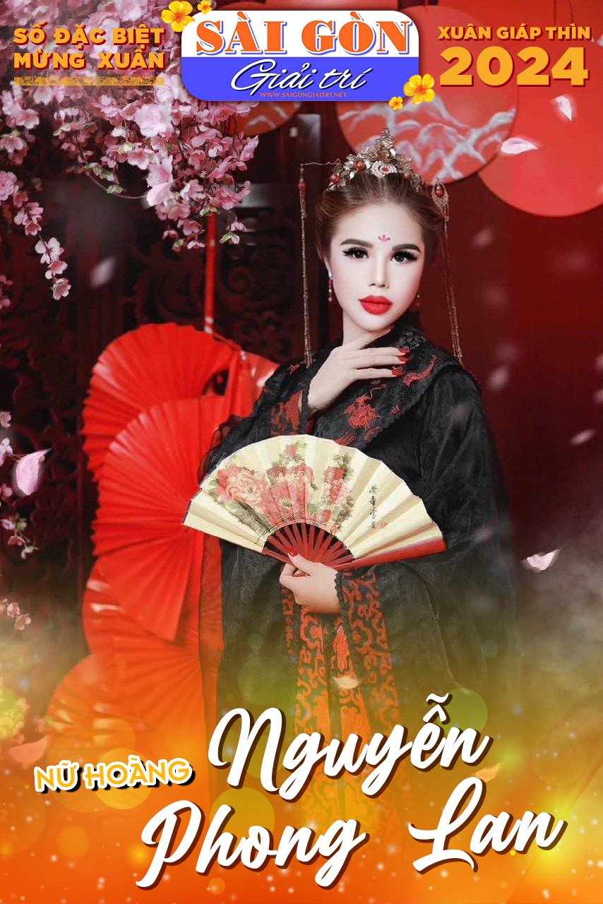 Nữ hoàng Nguyễn Phong Lan trên bìa Xuân Sài Gòn Giải Trí
