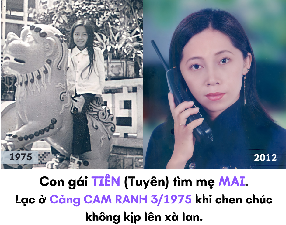 Bức ảnh đăng tìm gia đình thất lạc của chị Hoa