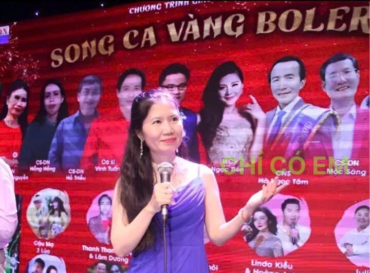 CS-DN Thanh Tâm Nguyễn trong chương trình Song Ca Vàng Bolero 2024
