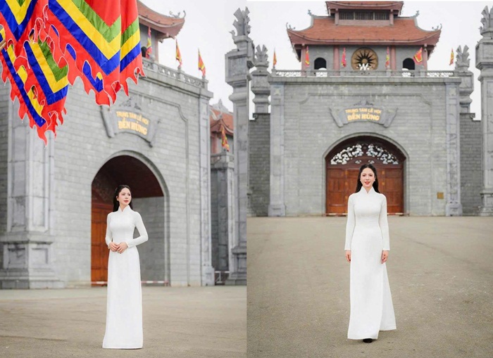 Hoa hậu Sam Sam về quê nhà Phú Thọ và đến thăm Đền Hùng